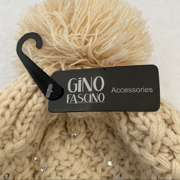 Gino Fascino Accessories Cream beanie hat - Picture 4 of 6